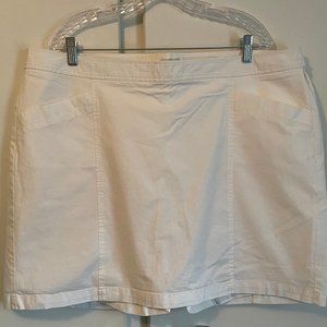 Dockers Women's White Skort